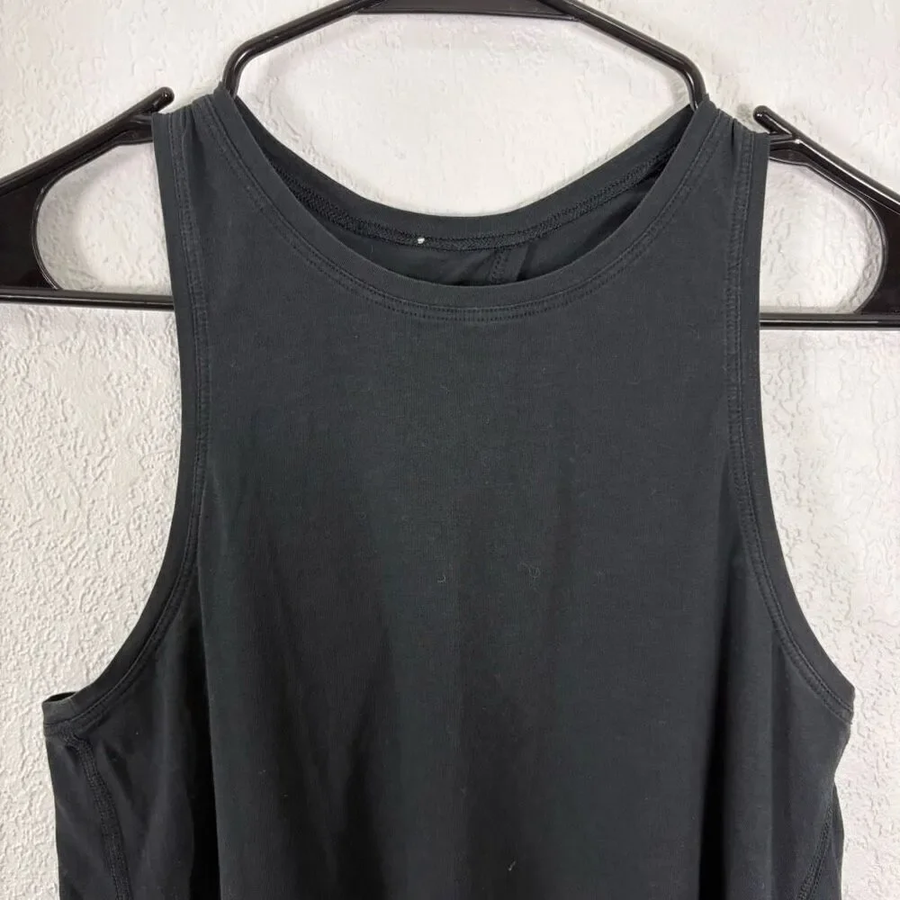 Lululemon‎ Slit Back Black Tank Top